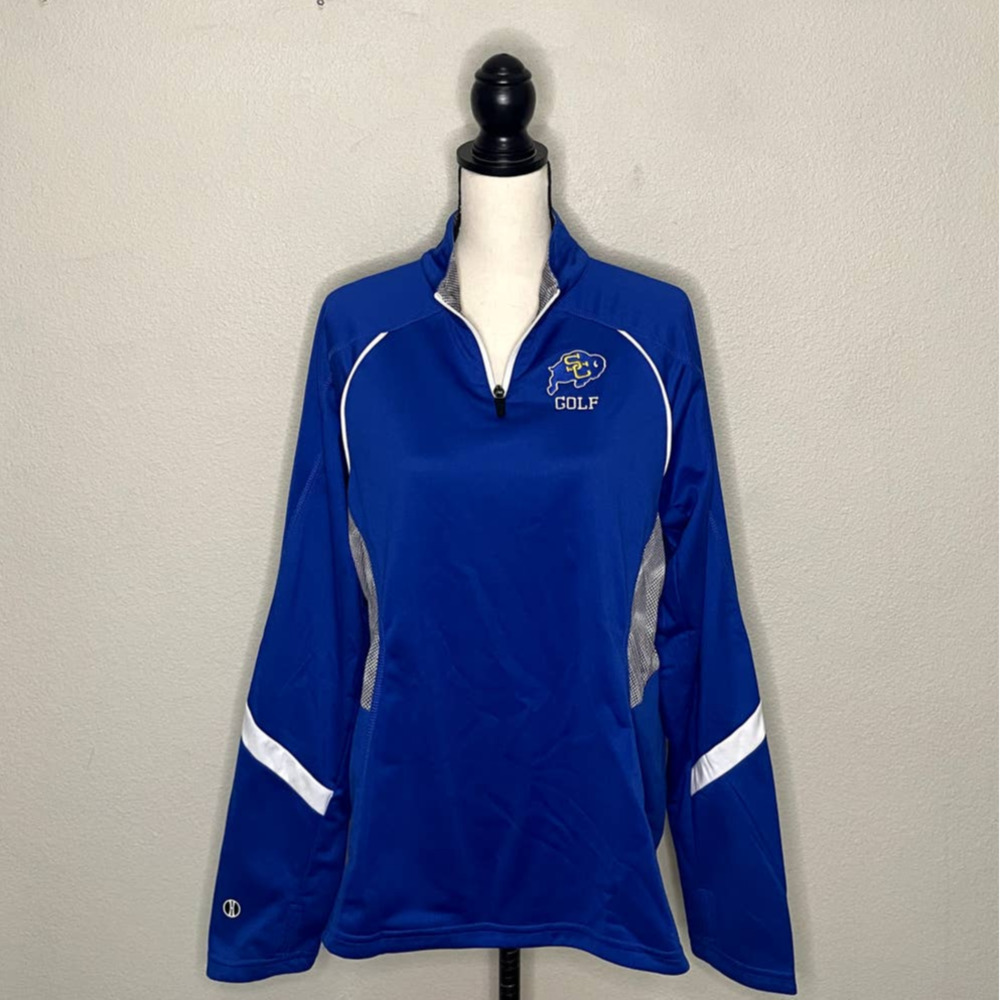 UNIVERSITY of‎ South Carolina Jacket Blue Golf 1/4 Zip Long Sleeve Performance